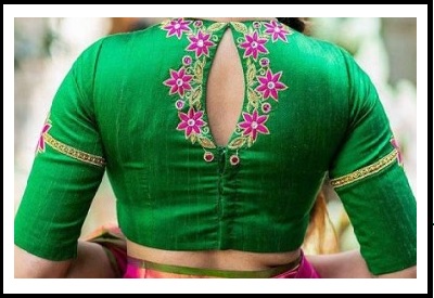 Blouse Back Side Design