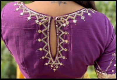 Blouse Back Side Design